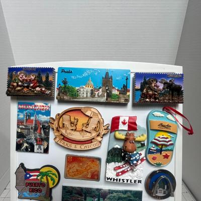 Travel Souvenir Magnet Board Collection Display