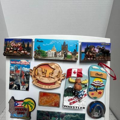 Travel Souvenir Magnet Board Collection Display