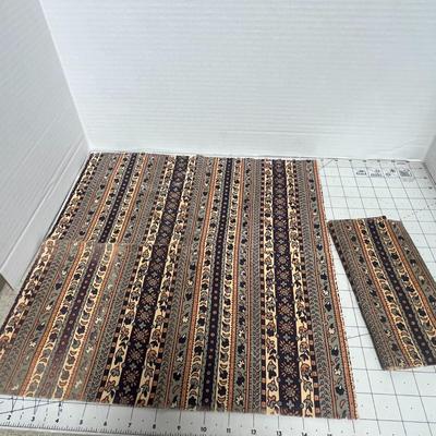 Woven Placemats and Fabric Napkin Set
