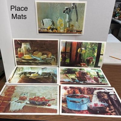 Rustic Country Kitchen Placemats Set
