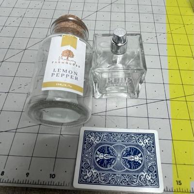 Assorted Clear Glass Bottles and Jars Set