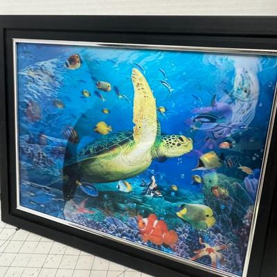 Sea World Lenticular Hologram Wall Art Frame