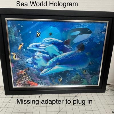 Sea World Lenticular Hologram Wall Art Frame