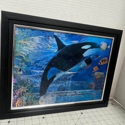 Sea World Lenticular Hologram Wall Art Frame