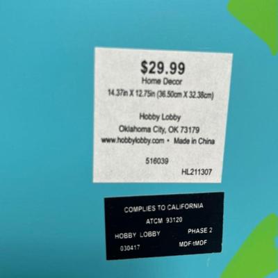 Chevron Floral Wall Art Plaque by Hobby Lobby