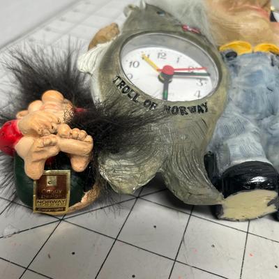 Assorted Troll and Vintage Figurine Collection