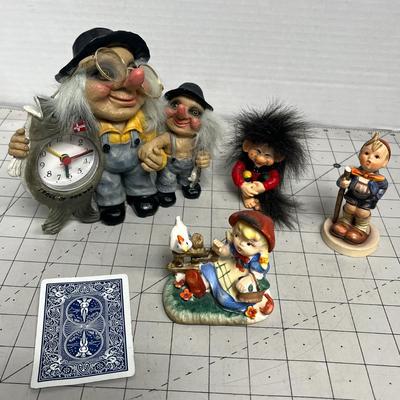Assorted Troll and Vintage Figurine Collection