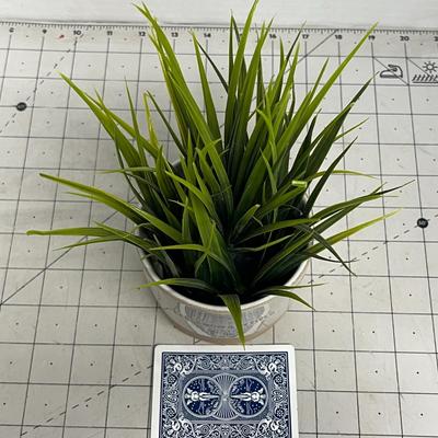 Faux Plant in Ceramic Pot