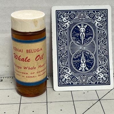 Vintage Kenai Beluga Whale Oil Souvenir Bottle