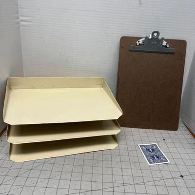Vintage Office Supplies Lot with Typewriter Paper