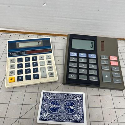 Vintage Dual Electronic Calculator Lot