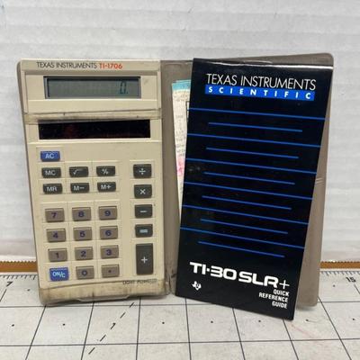 Vintage Texas Instruments Calculator Set
