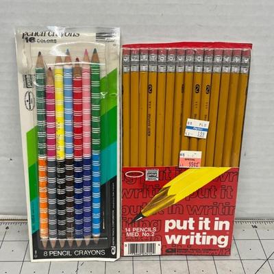 Vintage Pencil Set and Sharpener Collection