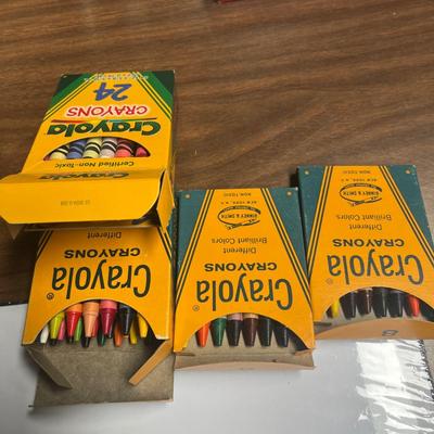 Colorful Crayon Set Assortment Collection