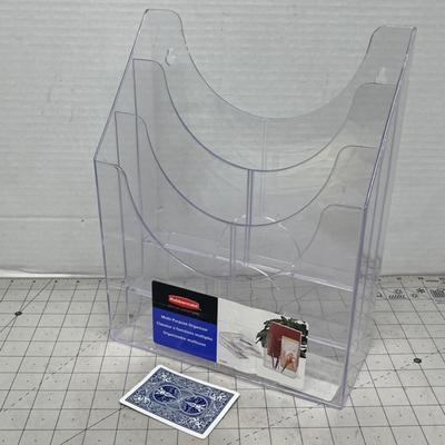 Clear Multi-Purpose Desktop Organizer Rack