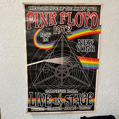 Pink Floyd 1972 Concert Tour Poster
