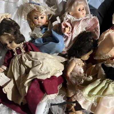 Big Vintage Dolls Lot