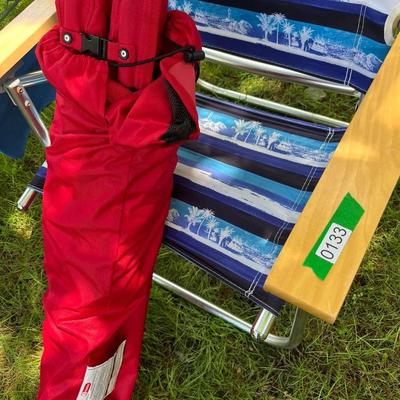 2 Folding Outdoor Chairs - 1 w Carry Bag