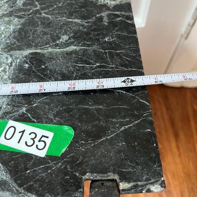 Wrought Iron Marble Top Table