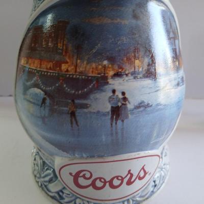 Coors Beer Stein & Yellowstone Moose Flask – Lot of 2
