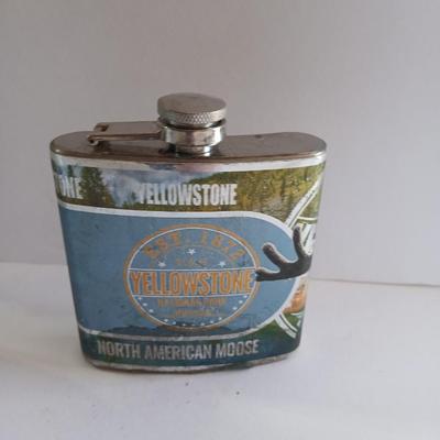 Coors Beer Stein & Yellowstone Moose Flask – Lot of 2