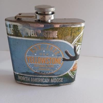 Coors Beer Stein & Yellowstone Moose Flask – Lot of 2