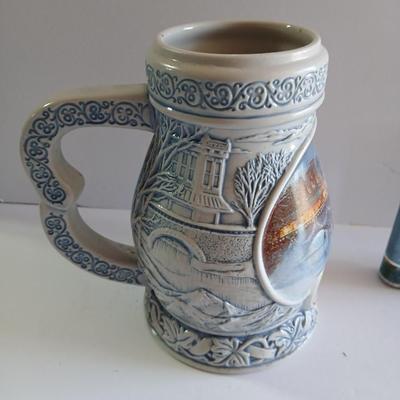 Coors Beer Stein & Yellowstone Moose Flask – Lot of 2