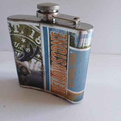 Coors Beer Stein & Yellowstone Moose Flask – Lot of 2