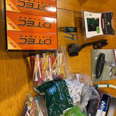 Golf balls and tees