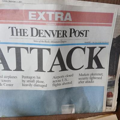 Historic Newspaper Lot – 9/11 Attack Coverage + 1976 Bicentennial Editions