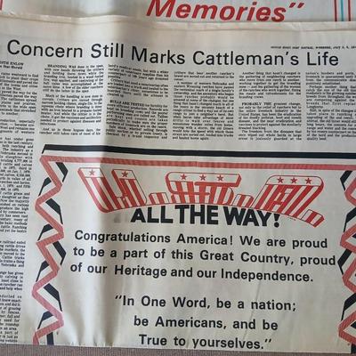 Historic Newspaper Lot – 9/11 Attack Coverage + 1976 Bicentennial Editions