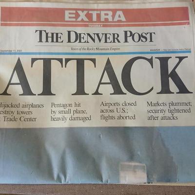 Historic Newspaper Lot – 9/11 Attack Coverage + 1976 Bicentennial Editions