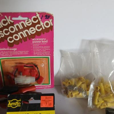 Lot of Automotive & Electrical Accessories – Gauges, Connectors, Wiring Kits, Terminals