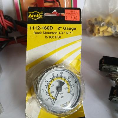 Lot of Automotive & Electrical Accessories – Gauges, Connectors, Wiring Kits, Terminals