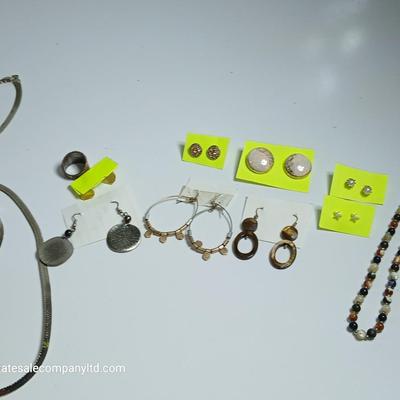 Mixed Jewelry Lot – Earrings, Necklaces, Ring