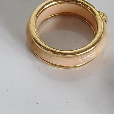 Vintage Jewelry & Decor Lot – Mixed Metals, Vanity Accents, Green Glass Eiffel Tower