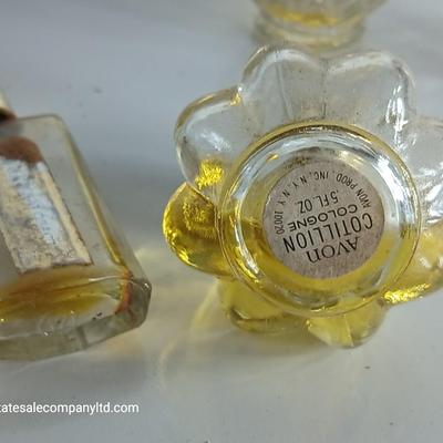Lot of 9 Vintage Perfume Bottles + Frosted Glass Mouse Figurine – Mixed Styles