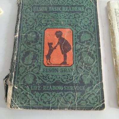 Antique & Vintage Religious and Educational Books + Handmade Cross Bookmarks