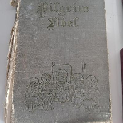 Antique & Vintage Religious and Educational Books + Handmade Cross Bookmarks
