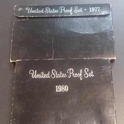 1977 and 1980 U. S. Mint Proof Coin Sets