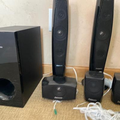 Panasonic speakers and subwoofer