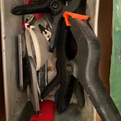 Clamps and brush set