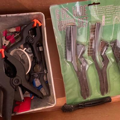 Clamps and brush set
