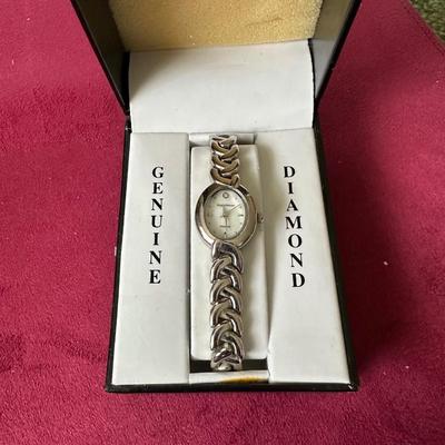 LADIES SERGIO VALENTE WATCH WITH GENUINE DIAMOND