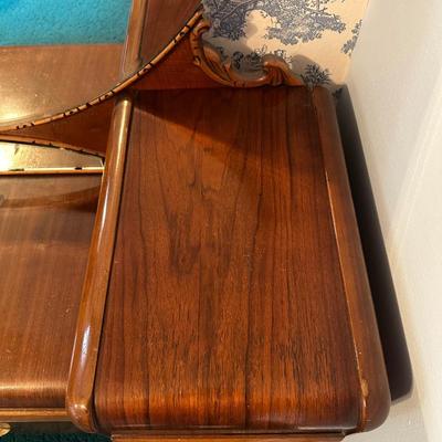 ANTIQUE VANITY WITH STOOL