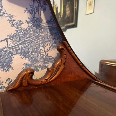 ANTIQUE VANITY WITH STOOL