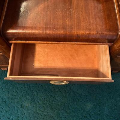 ANTIQUE VANITY WITH STOOL
