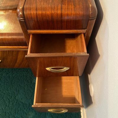 ANTIQUE VANITY WITH STOOL