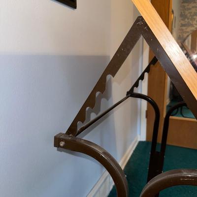 SMALLER DRAFTING TABLE WITH ANTIQUE CHAIR
