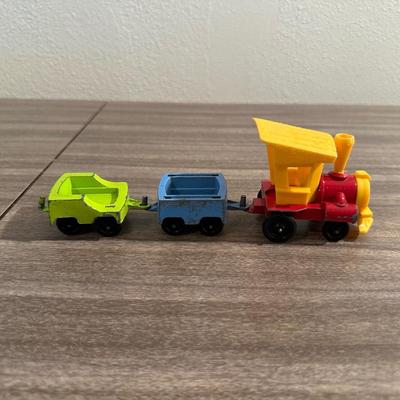 1960's TONKA ARMY/MILITARY JEEP & A TOOTSIE TOY TRAIN